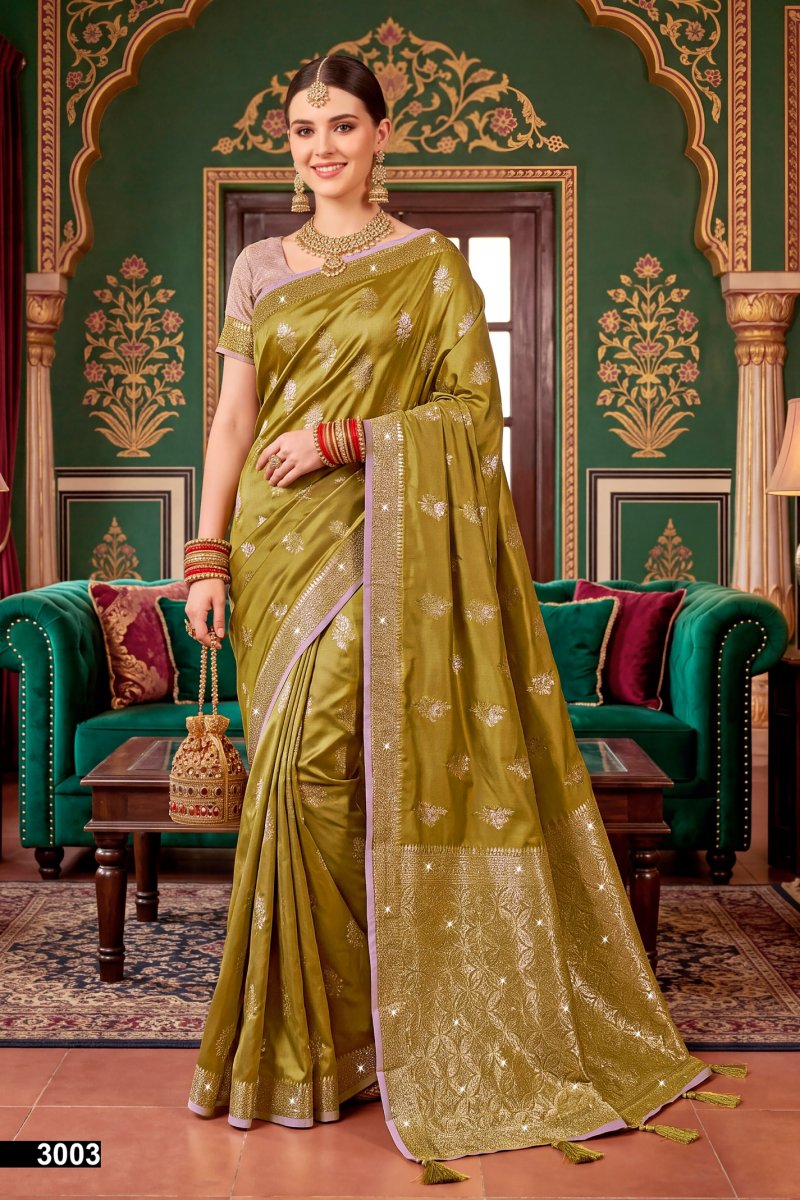 Umang Satin Saroski Vol 3 By Saroj Satin Silk Wedding Saree 